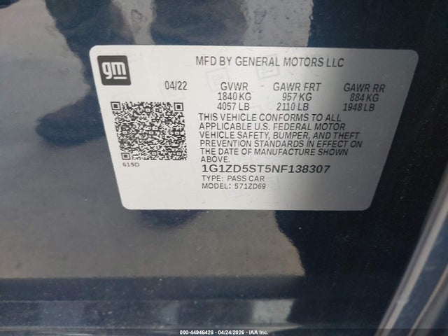 Chevrolet Malibu Fwd Lt