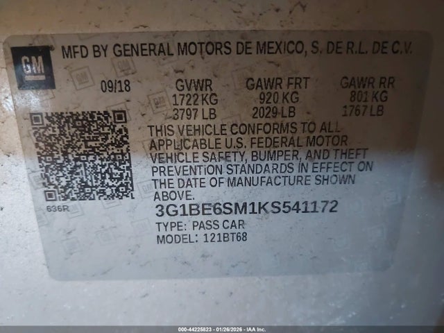 Chevrolet Cruze Lt