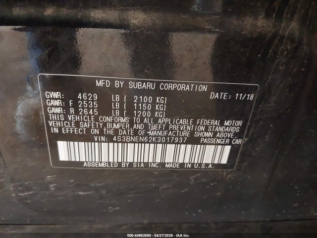 Subaru Legacy 3.6r Limited