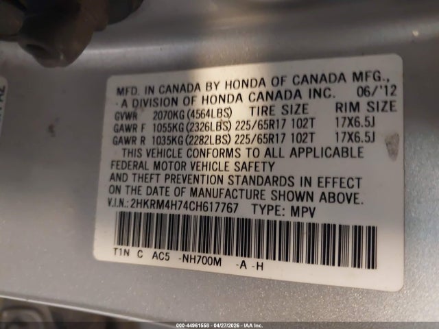 Honda CR-V Ex-l