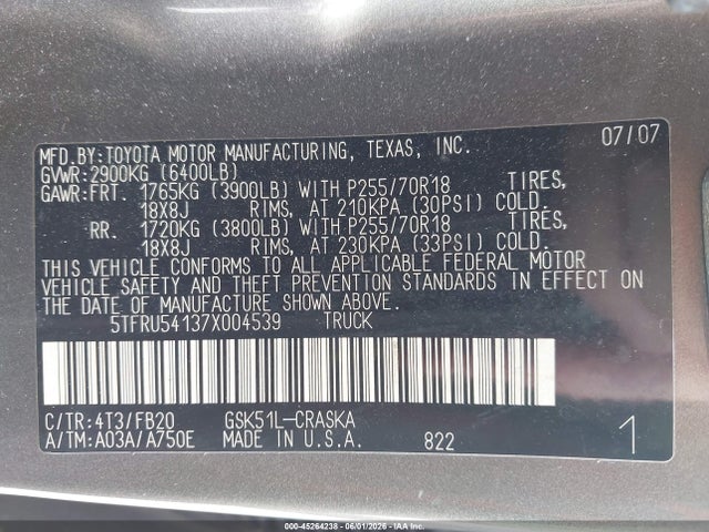 Toyota Tundra Sr5 V6