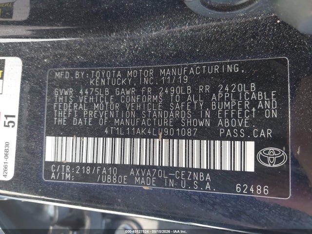 Toyota Camry Le