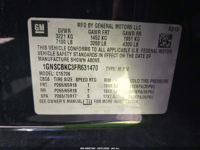 Chevrolet Tahoe Lt