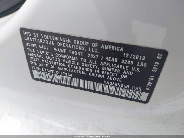 Volkswagen Passat 2.0t Se