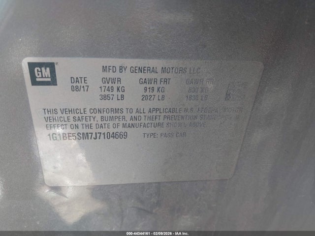 Chevrolet Cruze Lt Auto