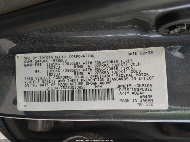 Toyota 4Runner Limited V6