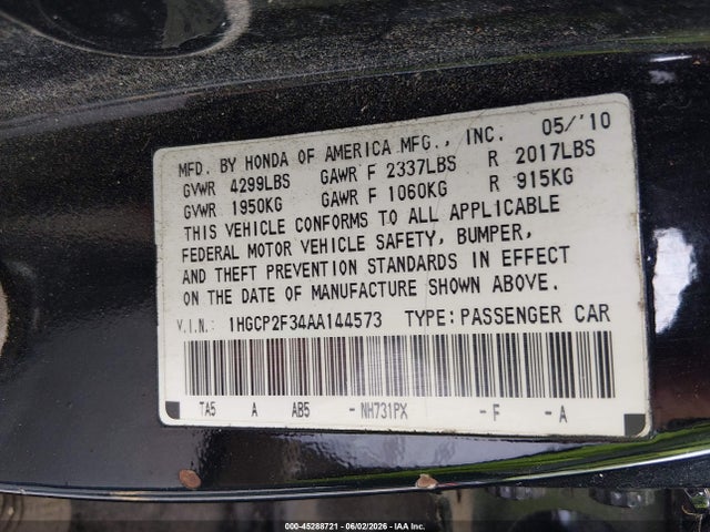 Honda Accord 2.4 Lx