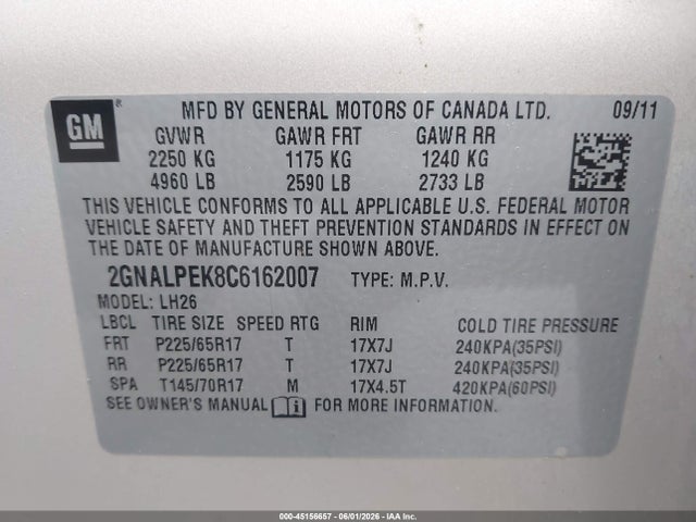 Chevrolet Equinox 2lt