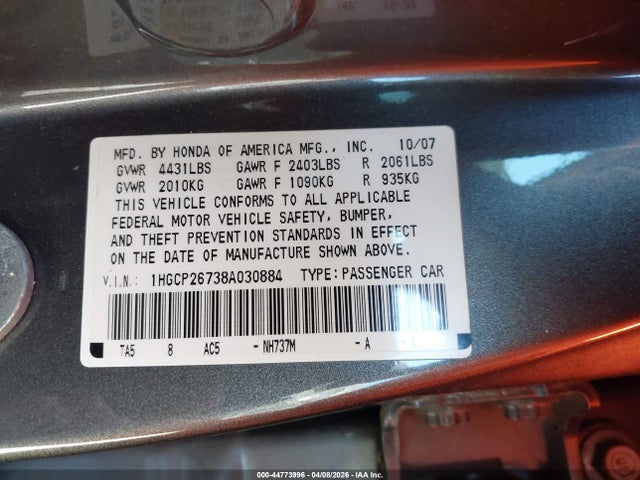 Honda Accord 2.4 Ex