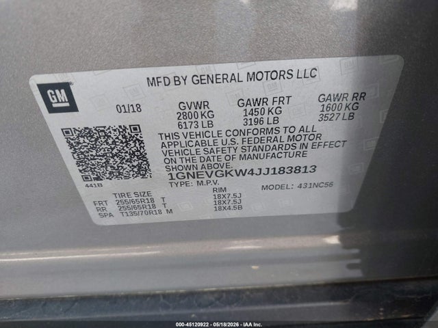 Chevrolet Traverse 1lt