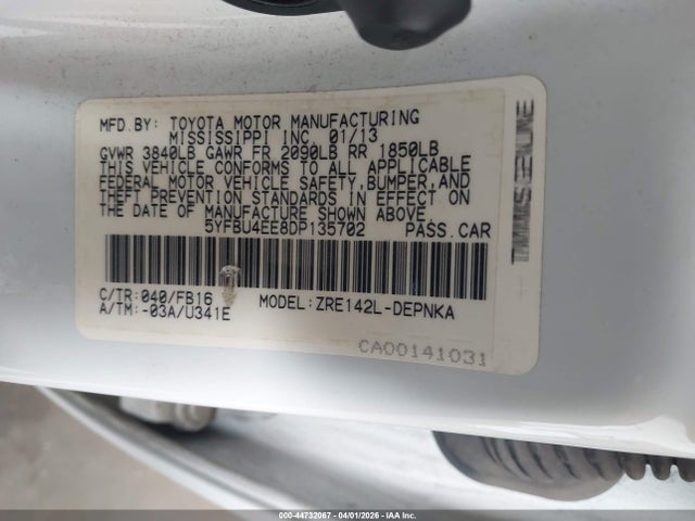 Toyota Corolla Le