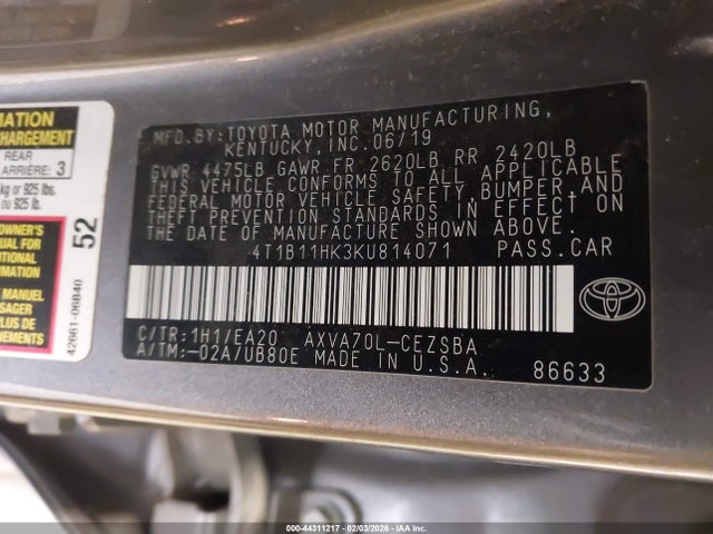 Toyota Camry Se