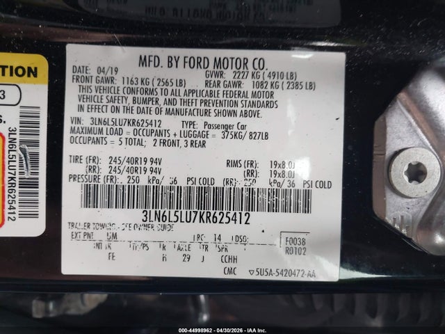 Lincoln MKZ Hybrid Reserve I
