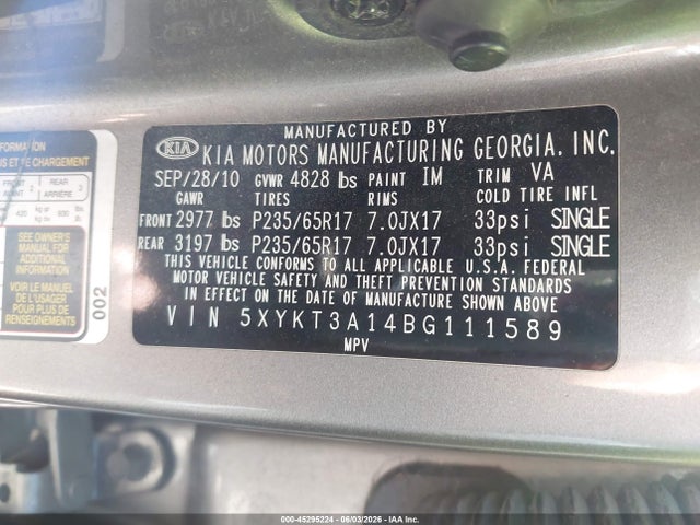 Kia Sorento Lx