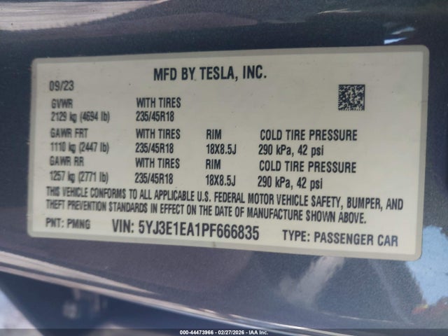 Tesla Model 3 Rear-wheel Drive