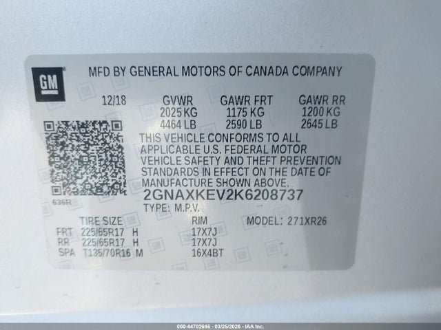 Chevrolet Equinox Lt