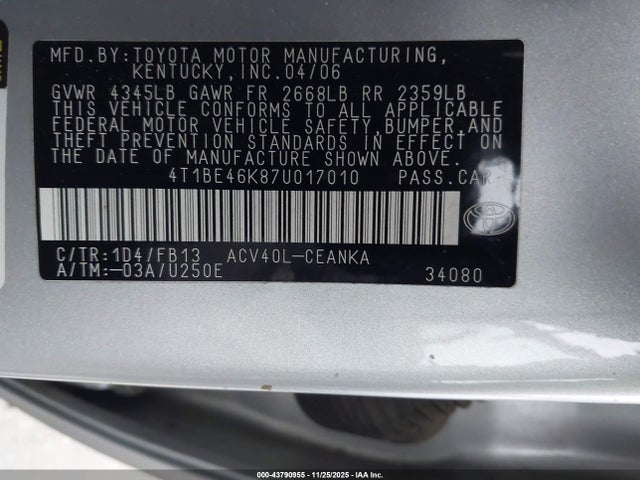 Toyota Camry Le