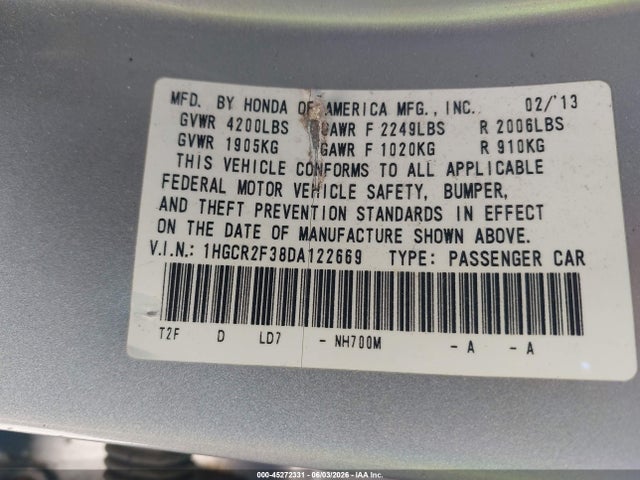 Honda Accord Lx