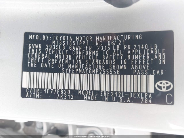 Toyota Corolla Le