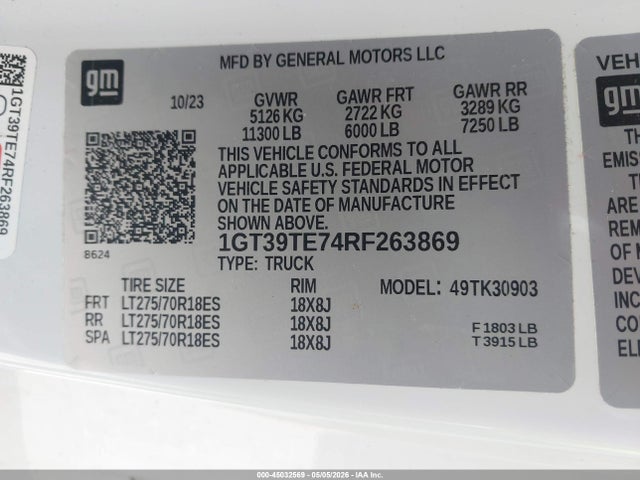 General Motors Sierra 3500HD 4wd  Long Bed Sle