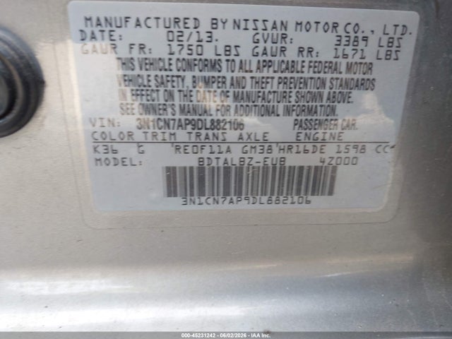Nissan Versa 1.6 Sv