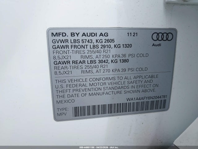 Audi Sq Premium Tfsi Quattro Tiptronic