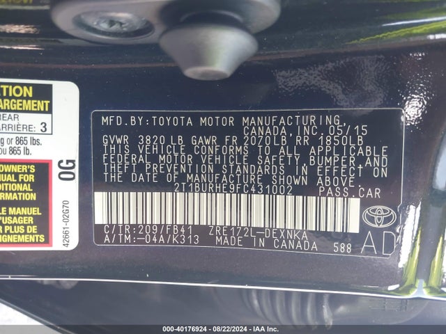 Toyota Corolla Le