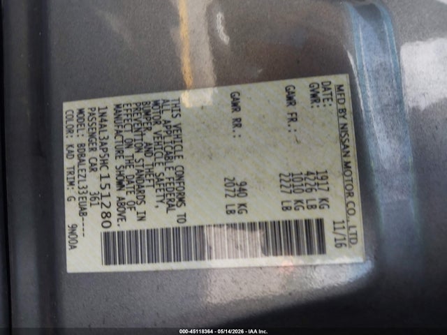 Nissan Altima 2.5 S