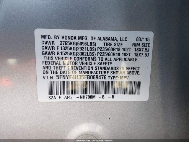 Honda Pilot Se