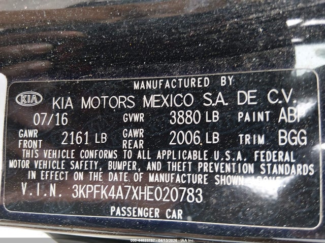 Kia Forte Lx