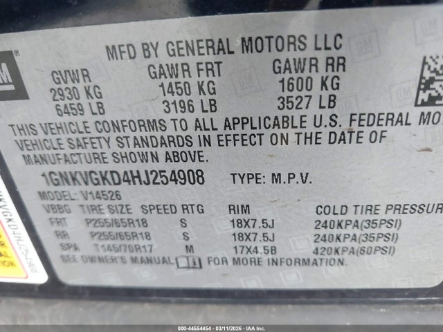 Chevrolet Traverse 1lt