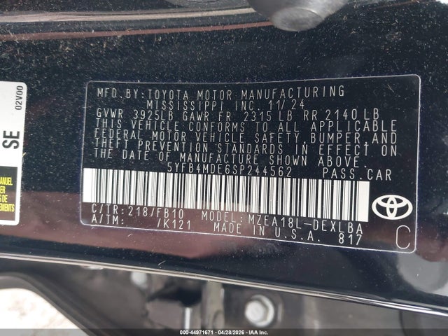 Toyota Corolla Le