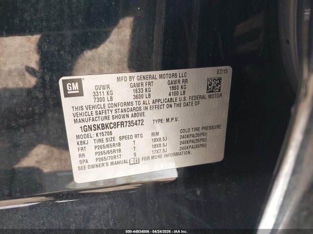 Chevrolet Tahoe Lt
