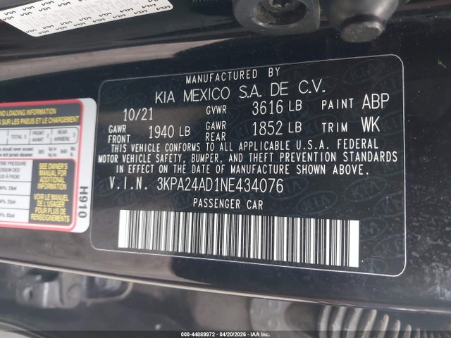 Kia Rio Lx