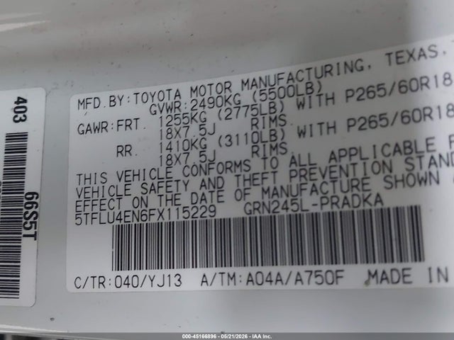 Toyota Tacoma Base V6