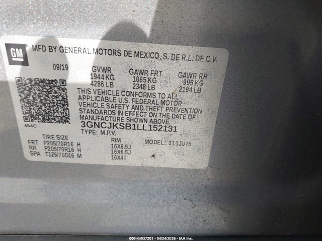 Chevrolet Trax Fwd Ls