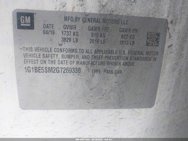 Chevrolet Cruze Lt Auto