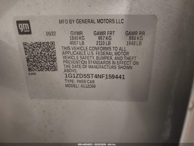 Chevrolet Malibu Fwd Lt