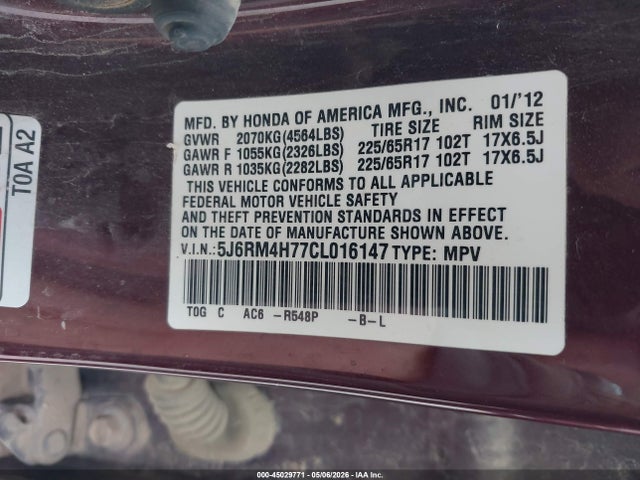 Honda CR-V Ex-l
