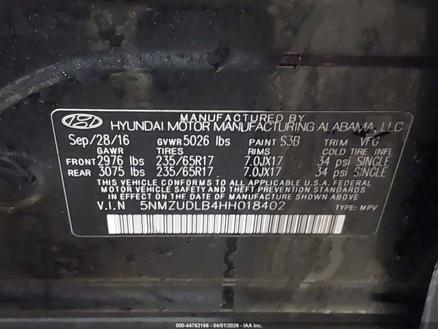 Hyundai SANTA FE 2.4l