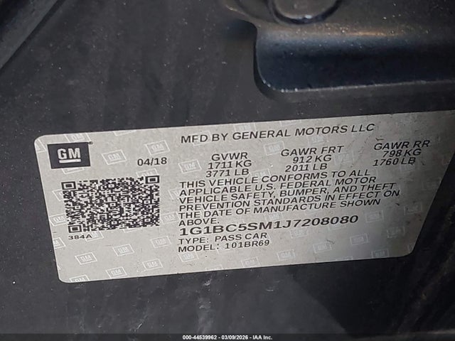 Chevrolet Cruze Ls Auto