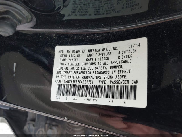 Honda Accord Ex-l V-6
