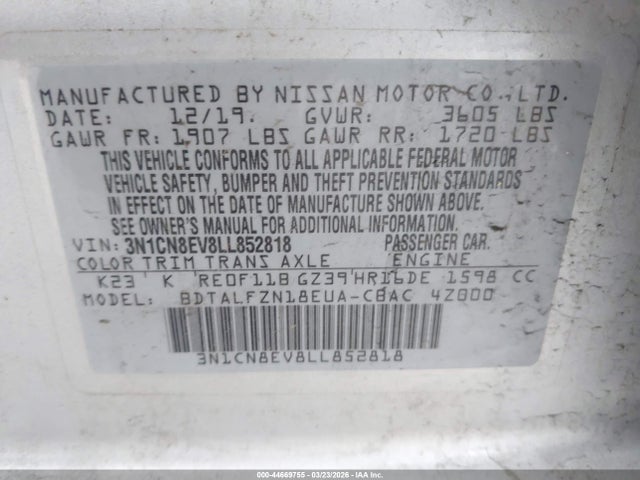 Nissan Versa Sv Xtronic Cvt