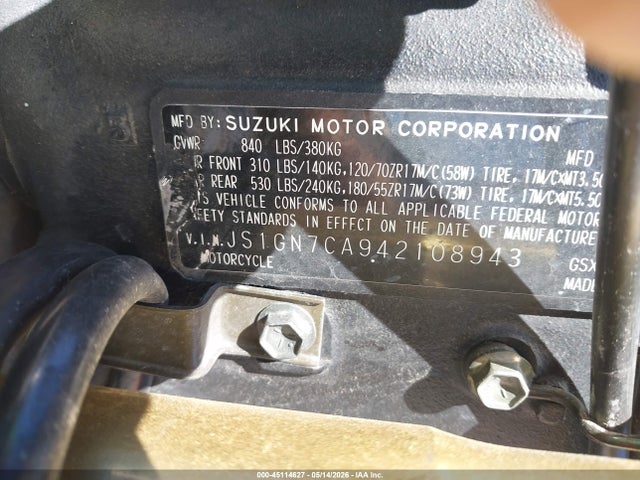 Suzuki Gsx-r600 K