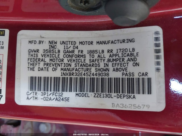 Toyota Corolla S