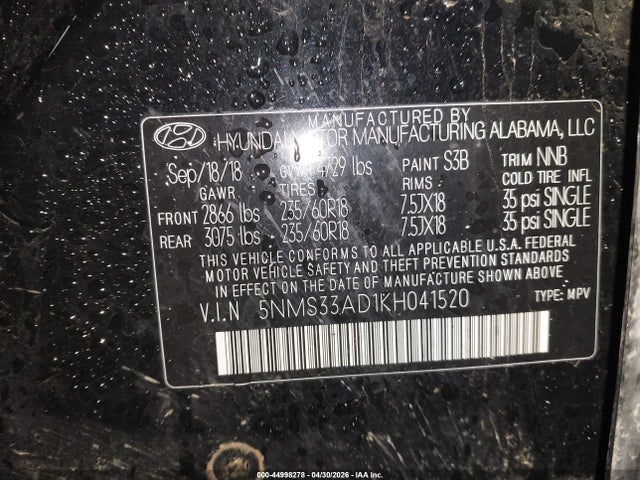 Hyundai SANTA FE Sel Plus
