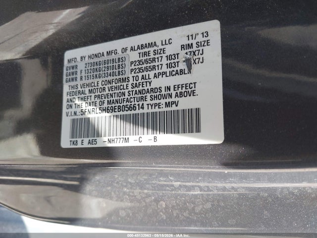 Honda Odyssey Ex-l