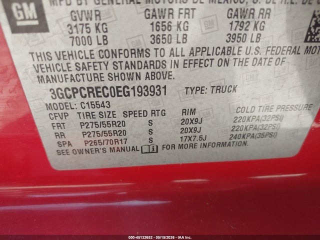 Chevrolet Silverado 1500 1lt