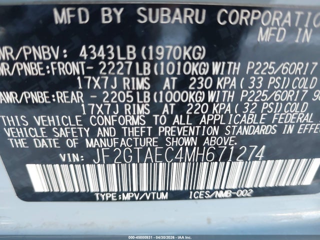Subaru Crosstrek Premium