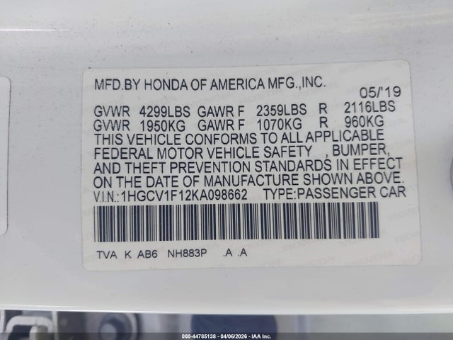 Honda Accord Lx